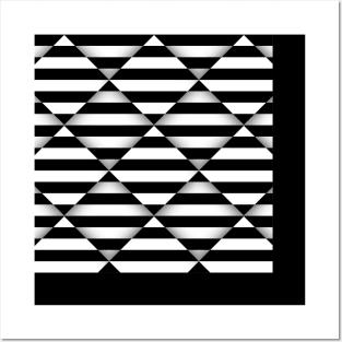 Optical Illusion I Black and White Posters and Art